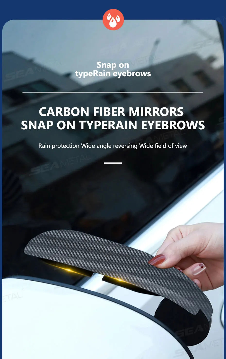 Wide View Car Mirror