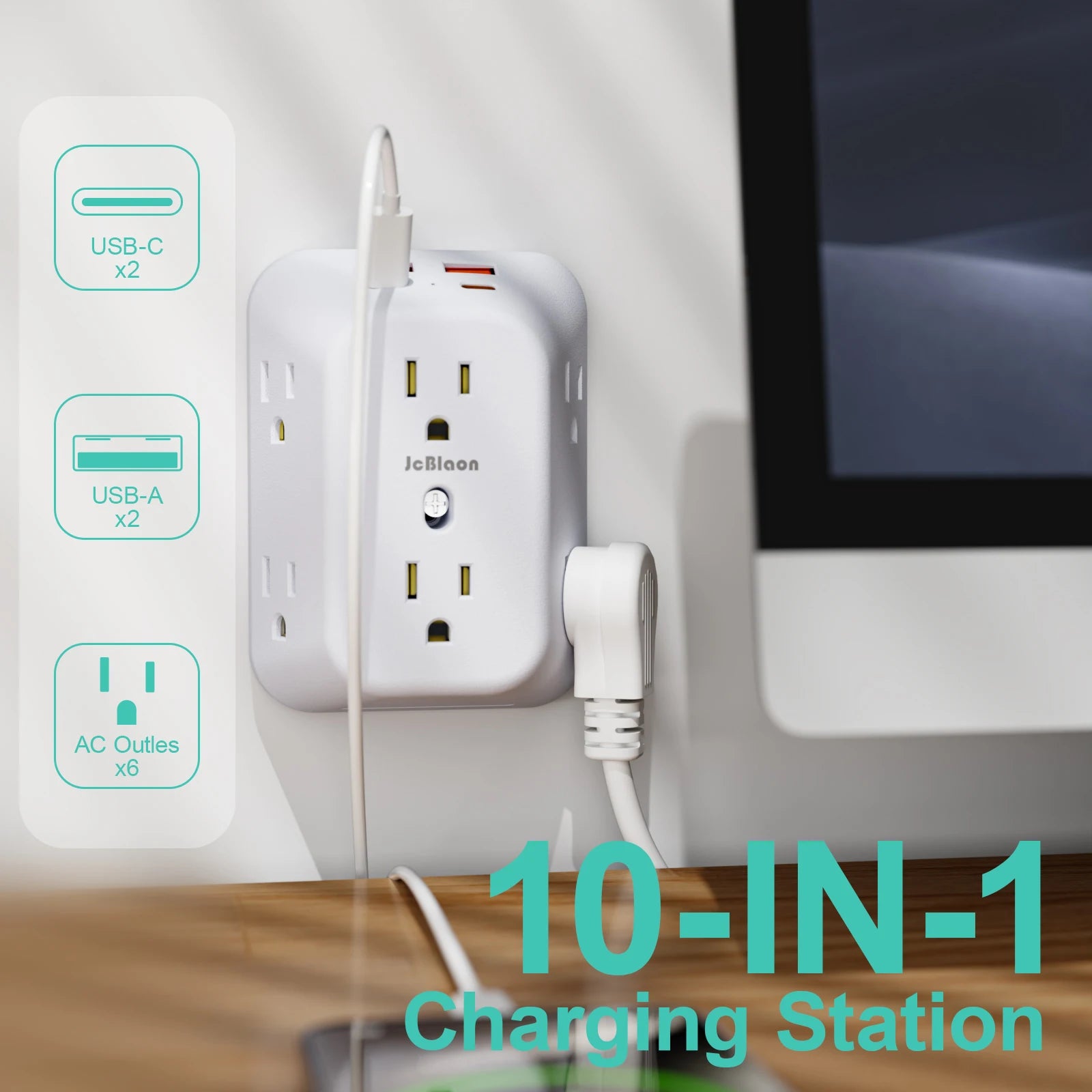 10-in-1 Wall Plug Power Hub