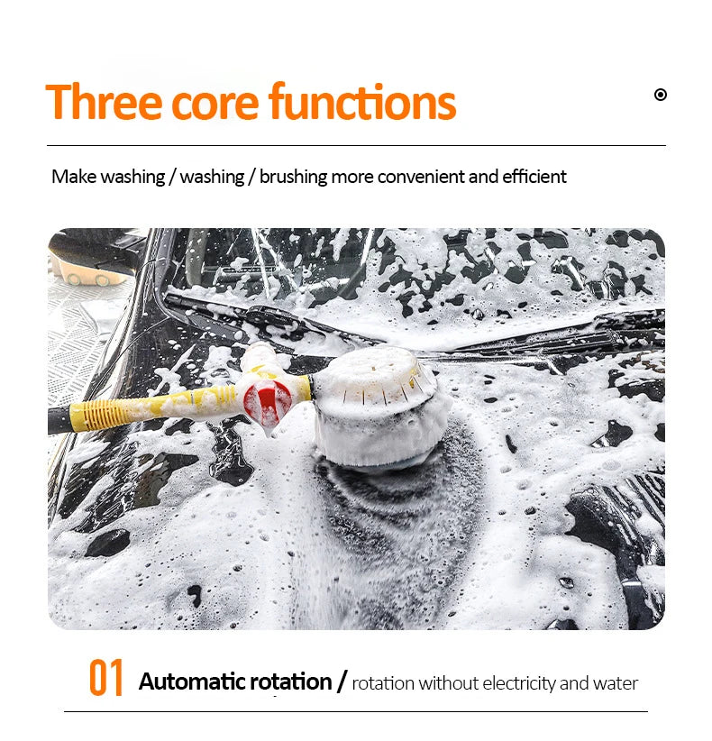 Multifunctional Car Rotary Wash Brush Kit