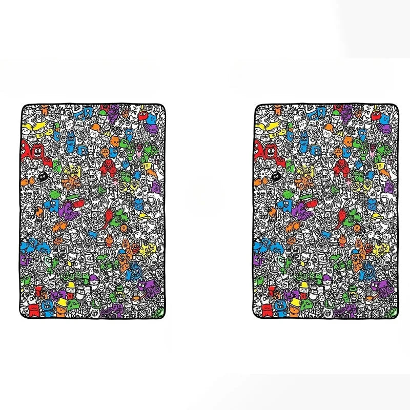 Creative Graffiti Coloring Blanket