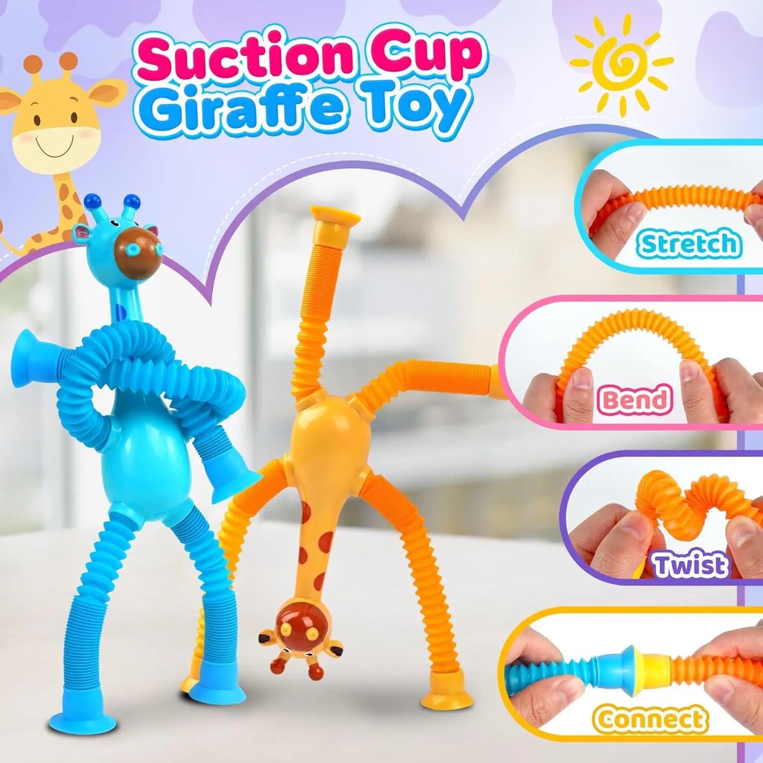 4Pcs Giraffe Sensory Toy