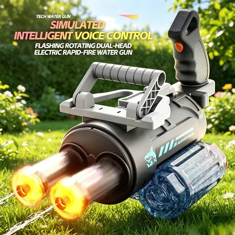 Voice Control Electric Gatling Water Gun