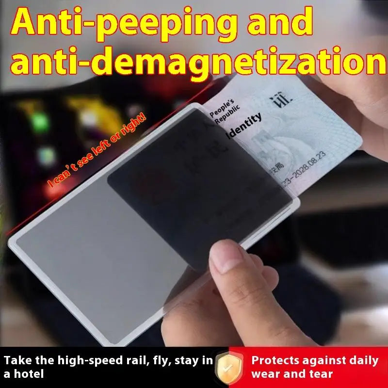 Anti-peep Privacy Protective Card Holder