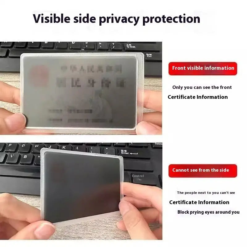 Anti-peep Privacy Protective Card Holder