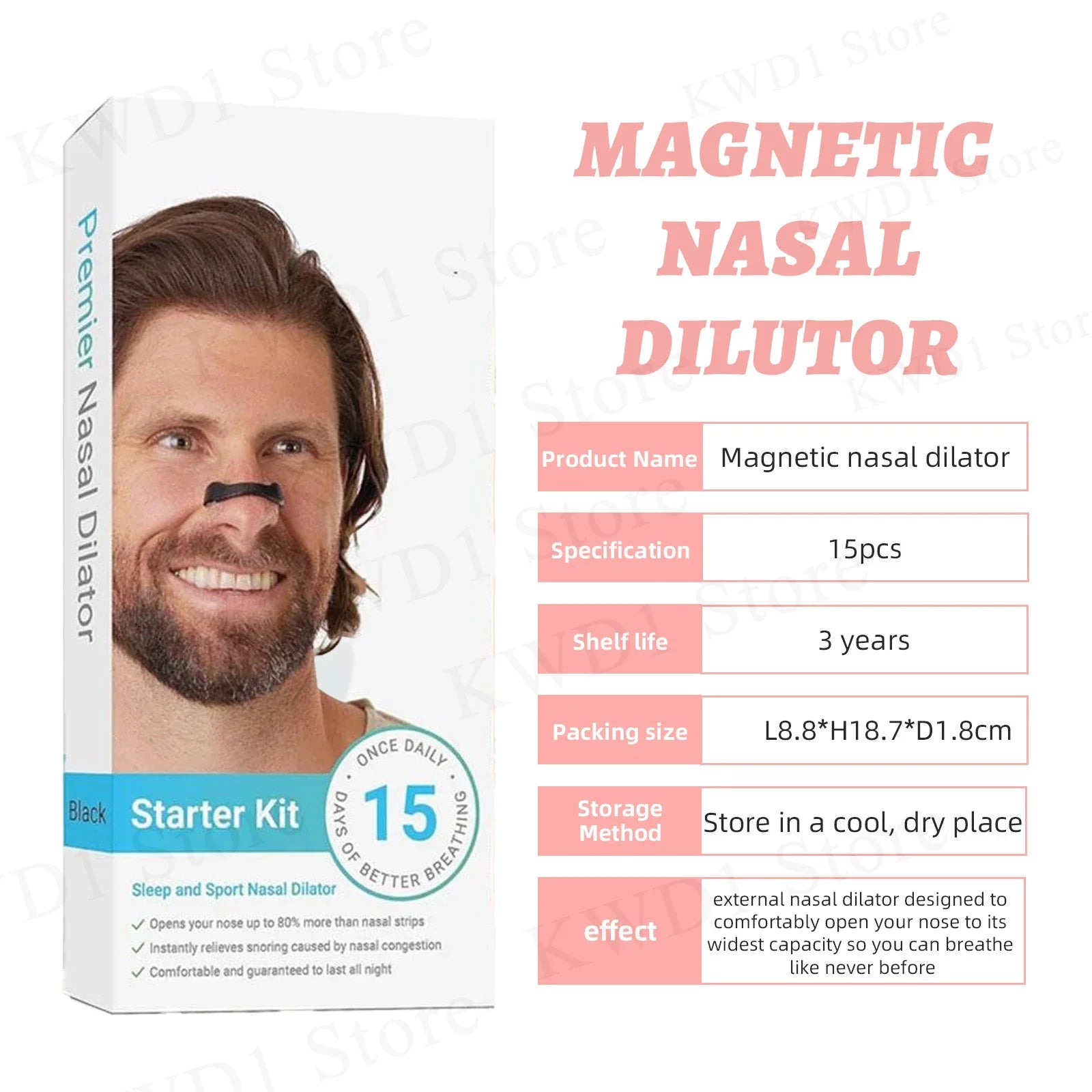 Easy Breathe Magnetic Nasal Strips