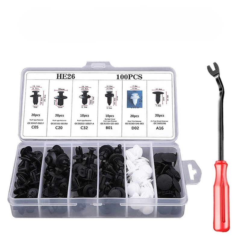 Universal Automotive Push Retainer Clip Kit