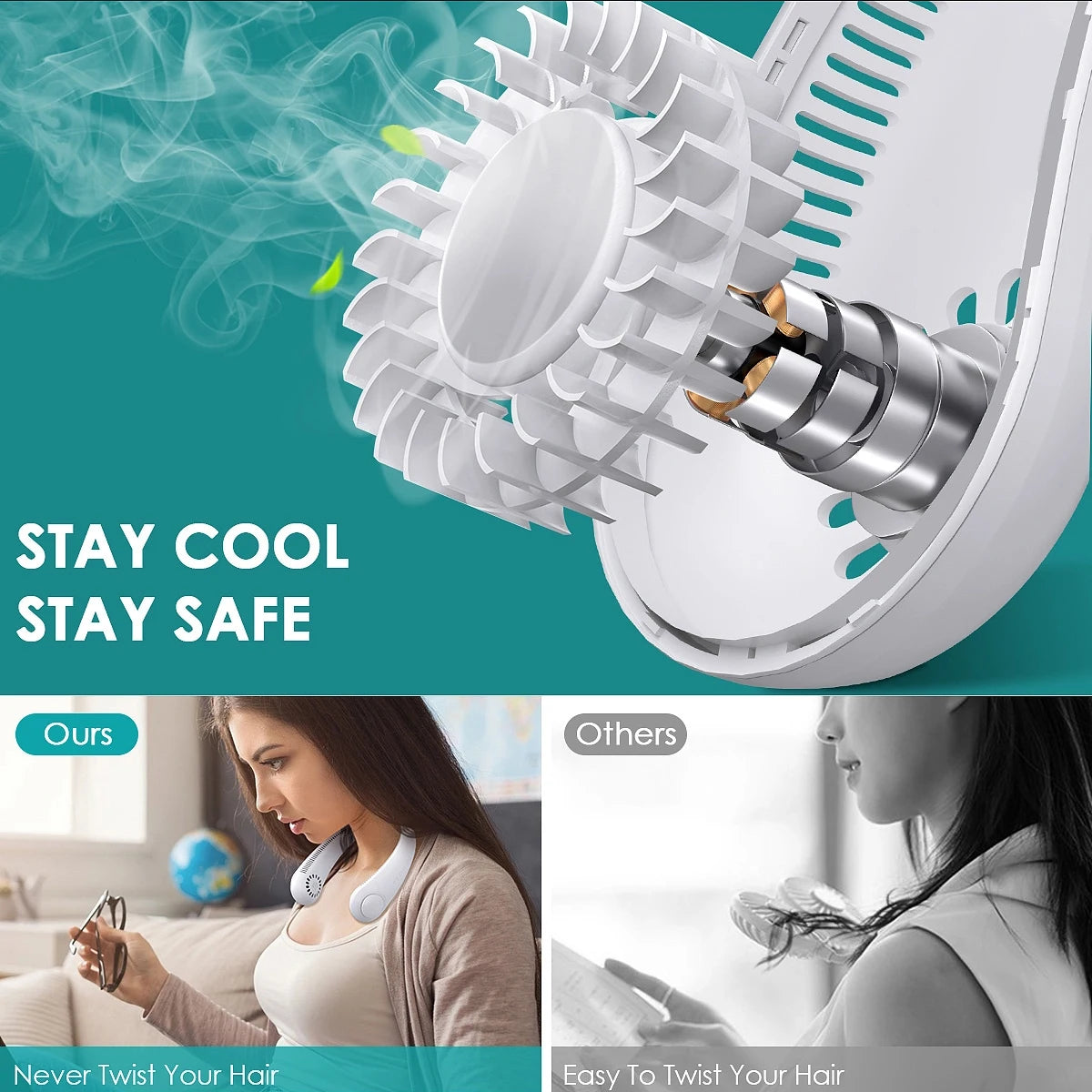 Leafless Hanging Neck Fan