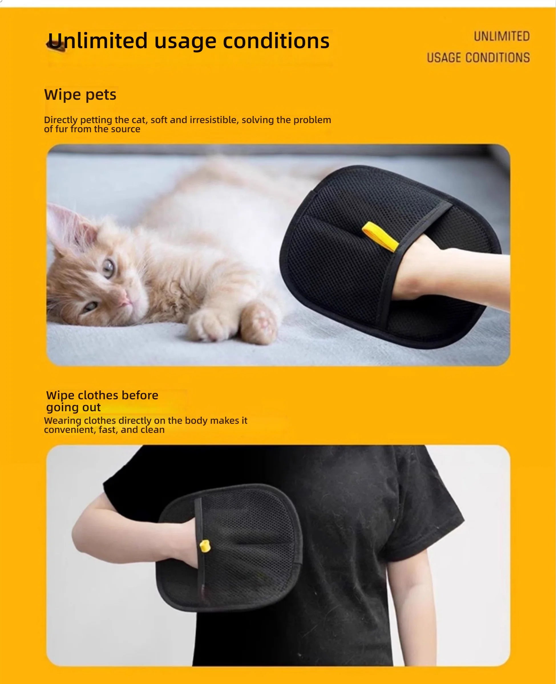 GroomEase Pet Hair Remover Glove