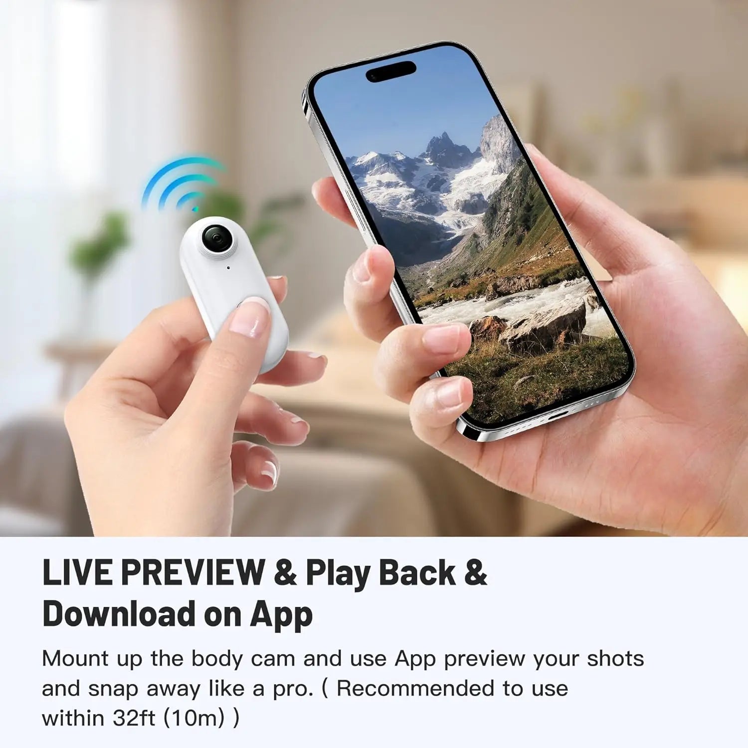 HD WiFi Wearable Action Body Cam
