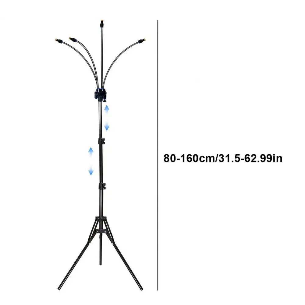 Flexible Standing Outdoor Misting System With Adjustable Height