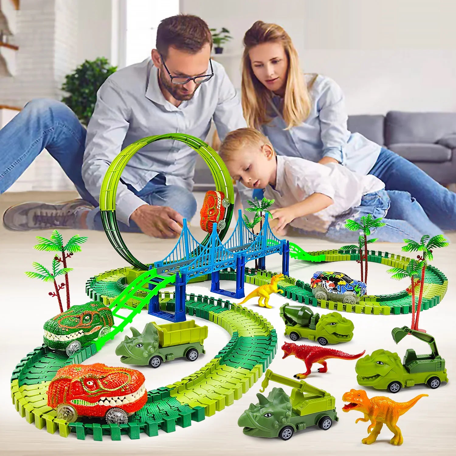 Electric Magic Climbing Dinosaur Track Toy