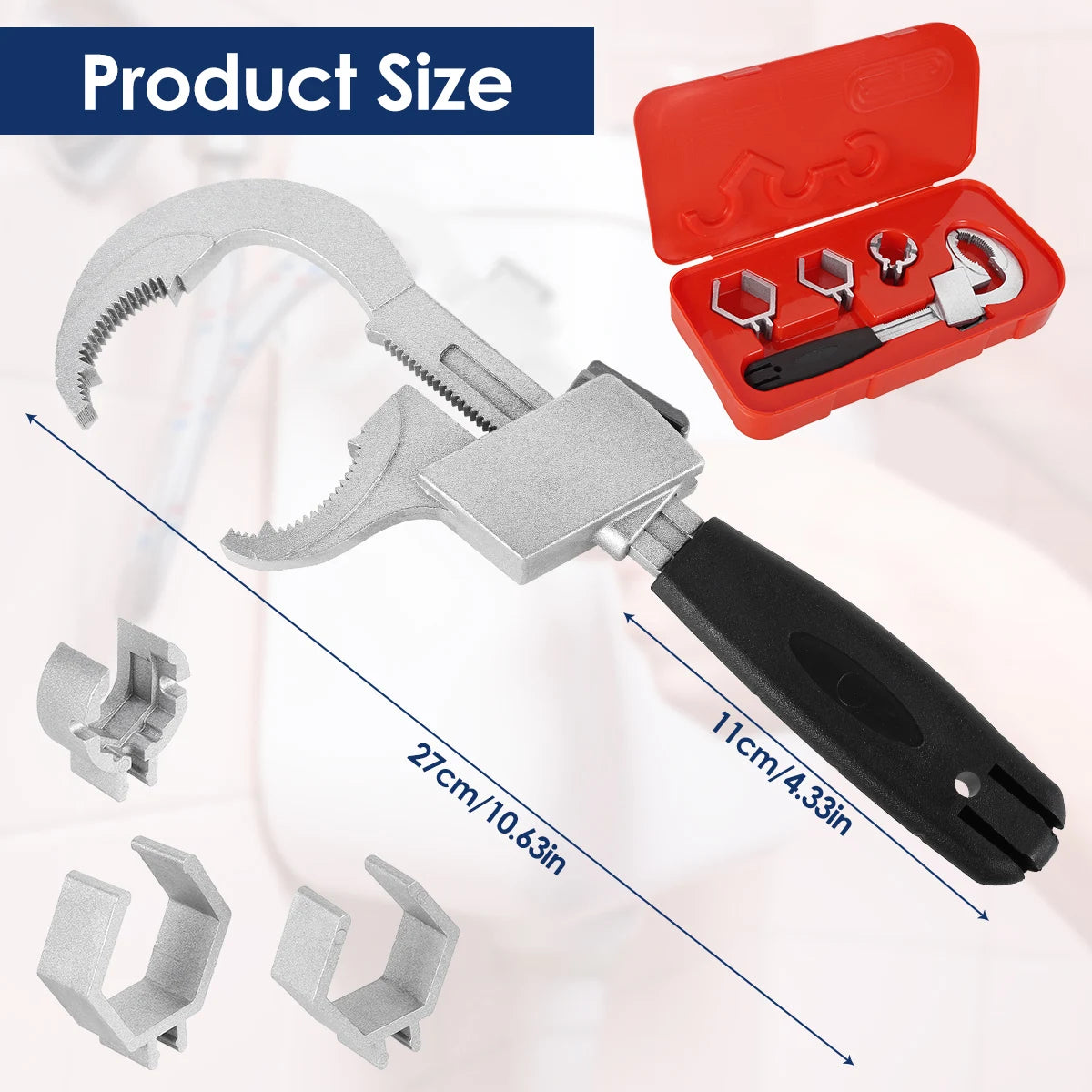 Universal Multifunctional 4-in-1 Pipe Wrench