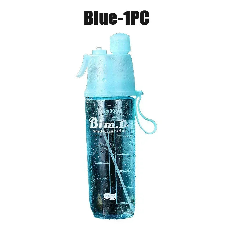 2 in 1 Portable Spray Water Bottle