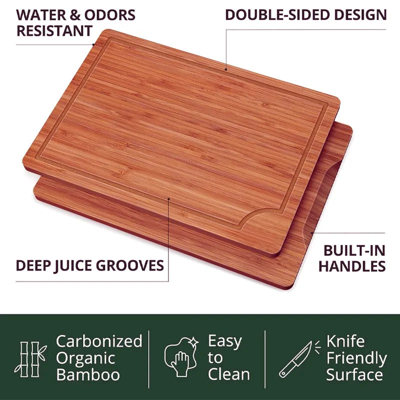 3PCS Bamboo Cutting Board