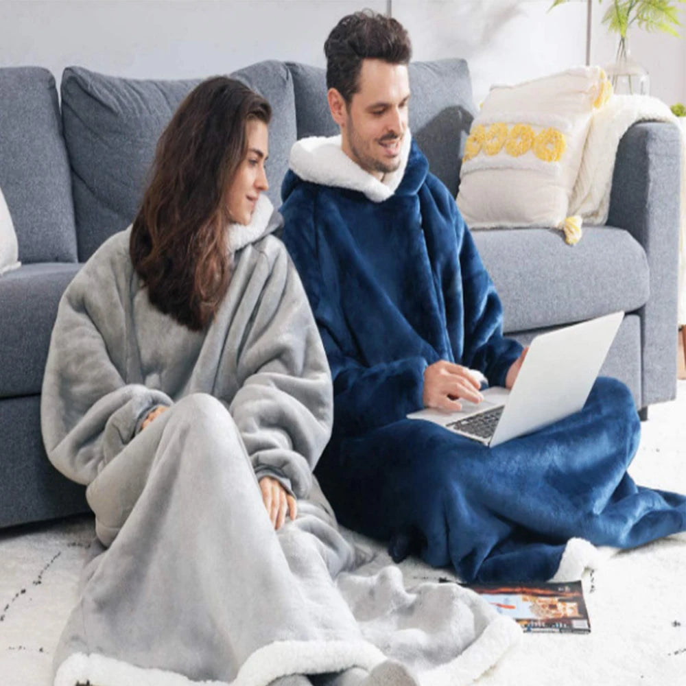 Sweatshirt Blanket with Hoodies