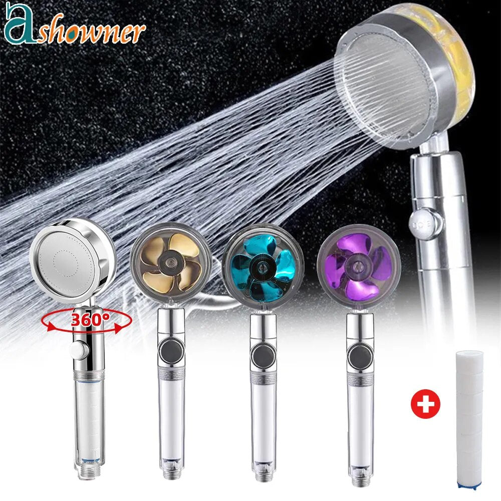 Turbocharged Rotating Shower