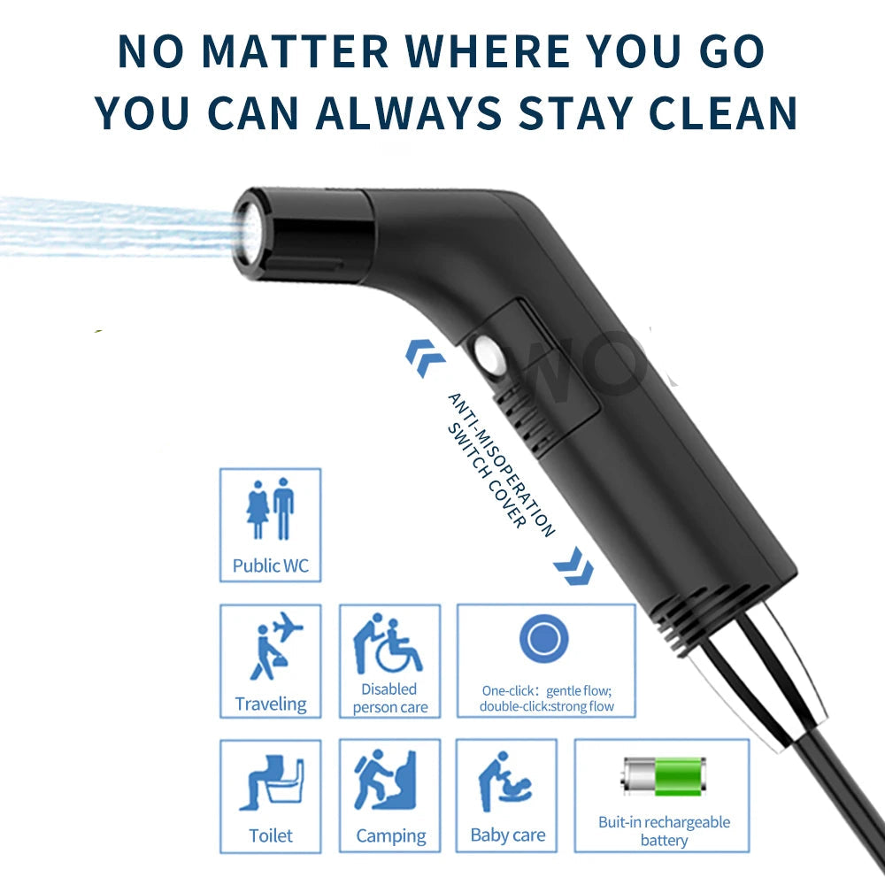 Rechargeable Travel Bidet Shower