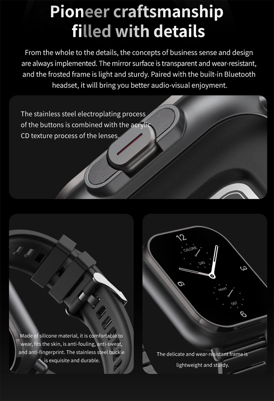 2 in 1 Smartwatch With Earbuds