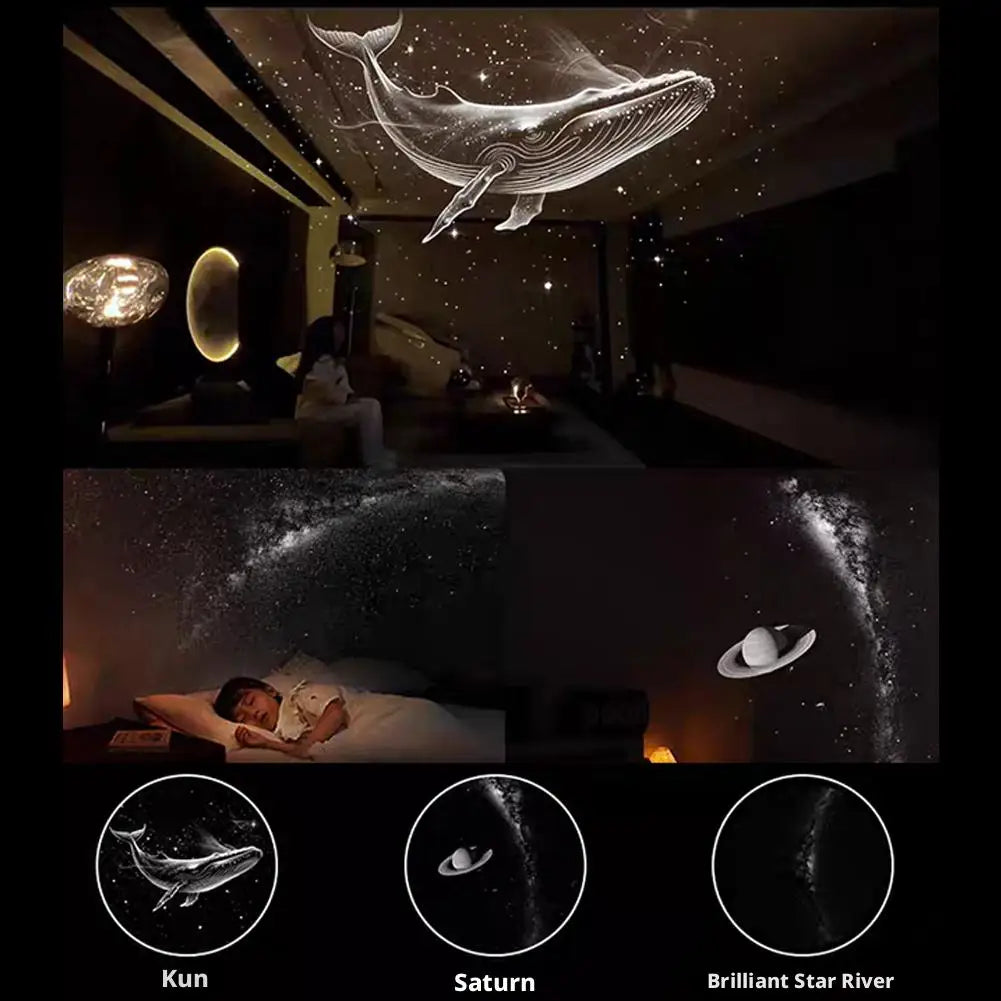 2-in-1 Mini Galaxy Star Projector