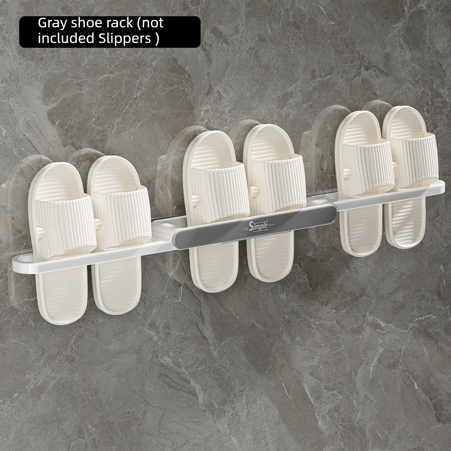 3 in 1 Wall Mounted Slipper Rack