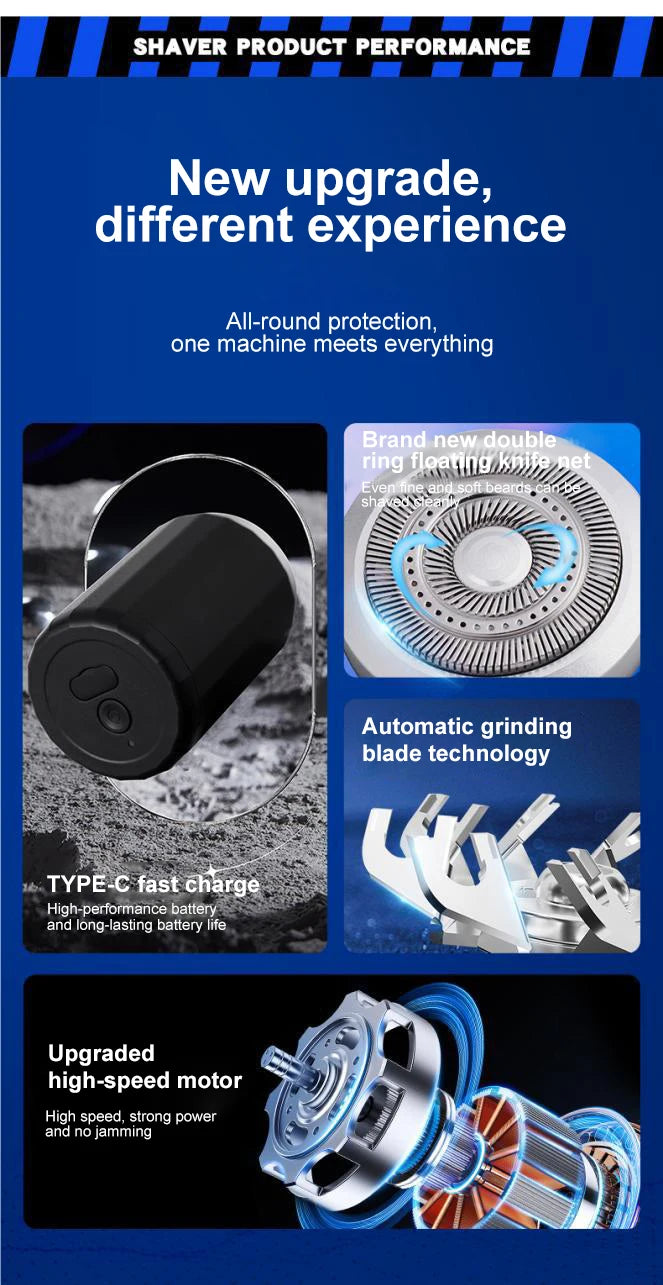 Rechargeable Mini Waterproof Electric Razor