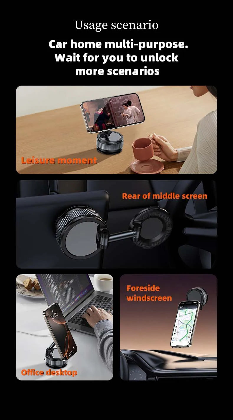 360° Rotatable Vacuum Magnetic Phone Holder