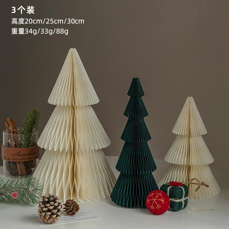 Foldable Paper Honeycomb Christmas Tree