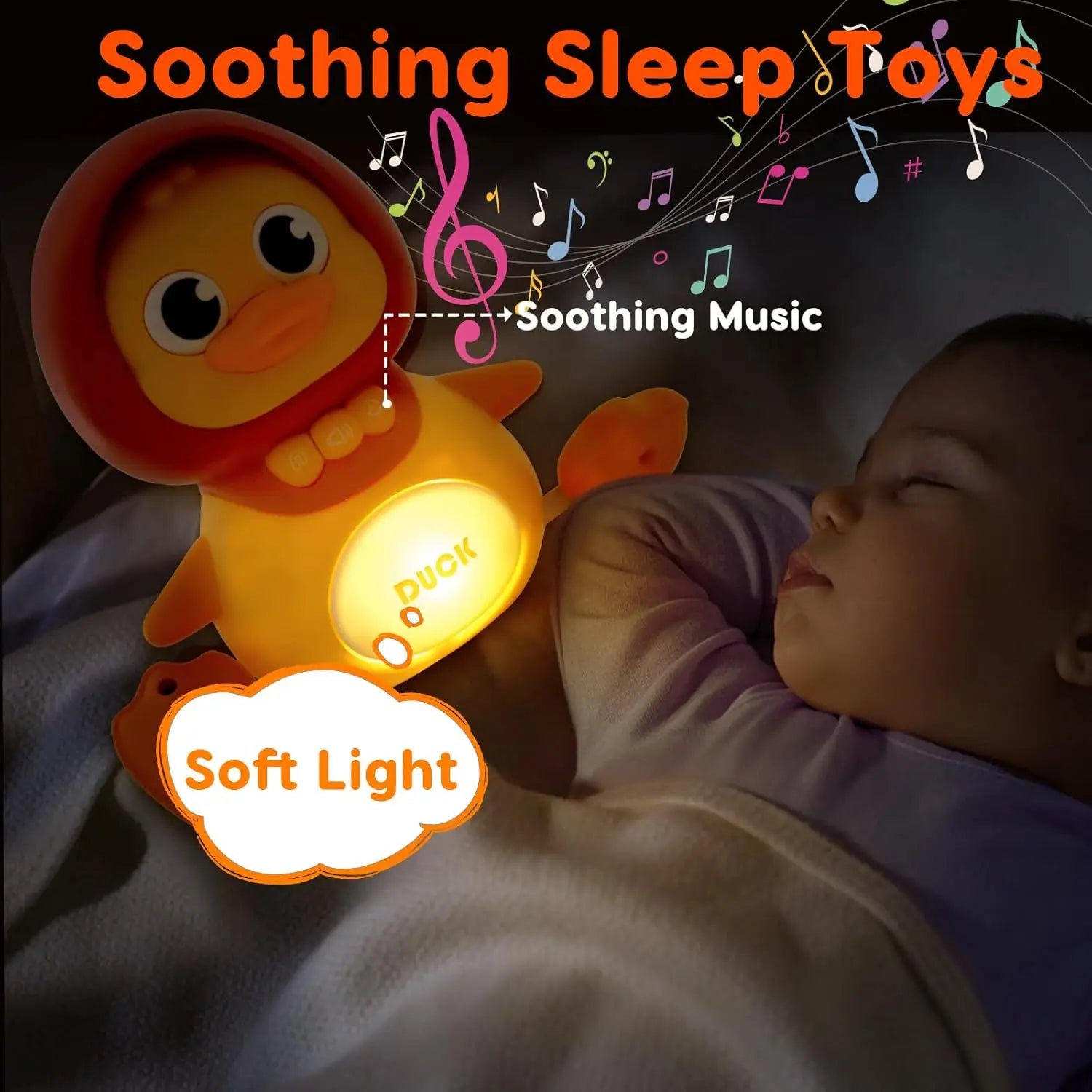 Interactive Musical Crawling Duck Toy