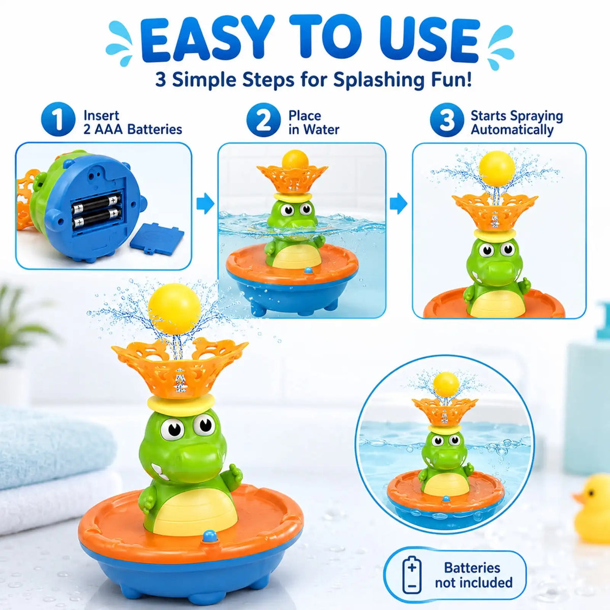 Crocodile Splash Bath Toy