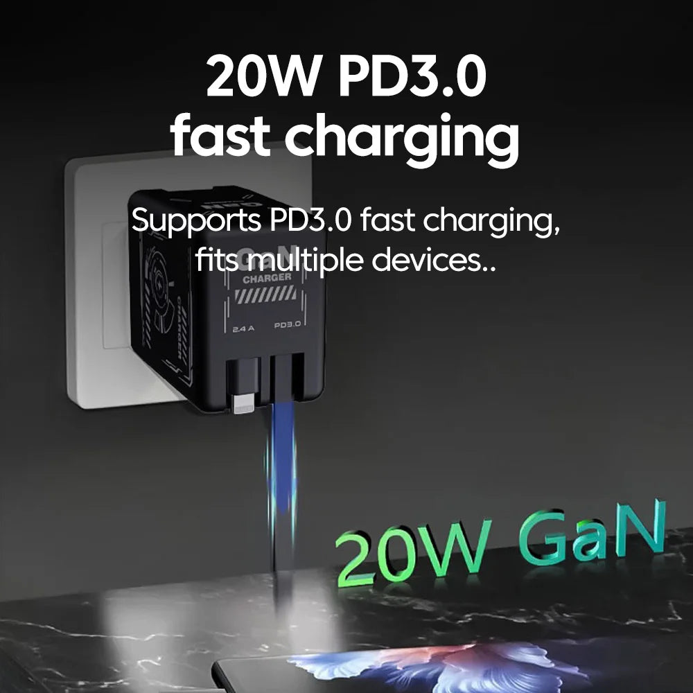 120W Fast Charging Retractable Charger