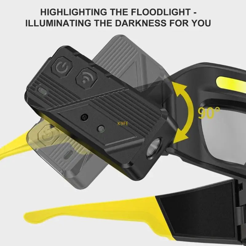 Waterproof Motion Sensors Headlamp Glasses