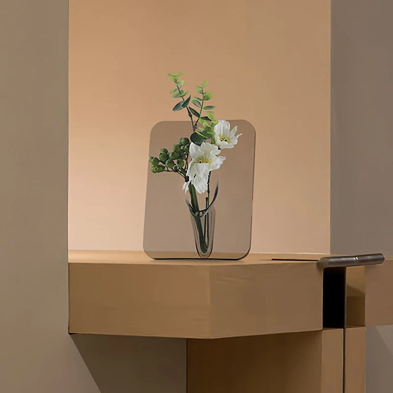 Acrylic Floral Photo Frame Vase