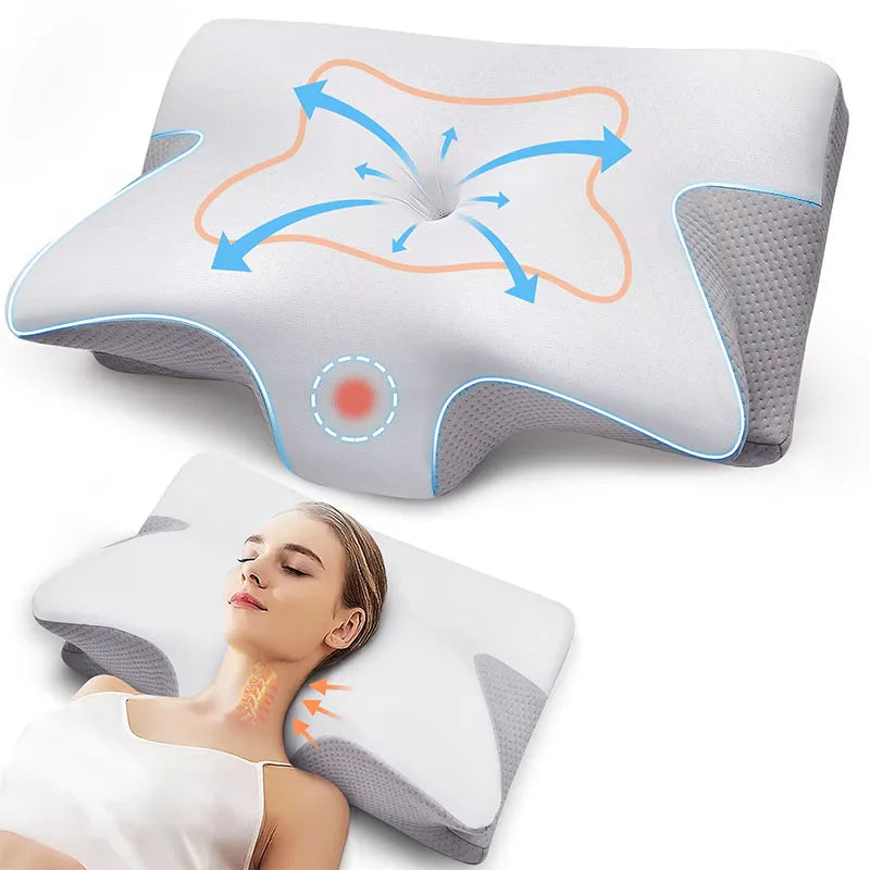 Cervical Orthopedic Memory Foam Neck Pillow