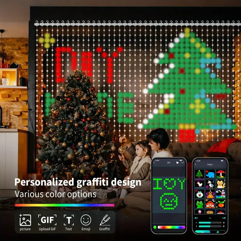 Smart LED Curtain String Lights