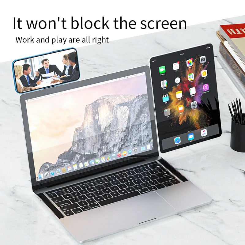 Magnetic Laptop Phone Holder