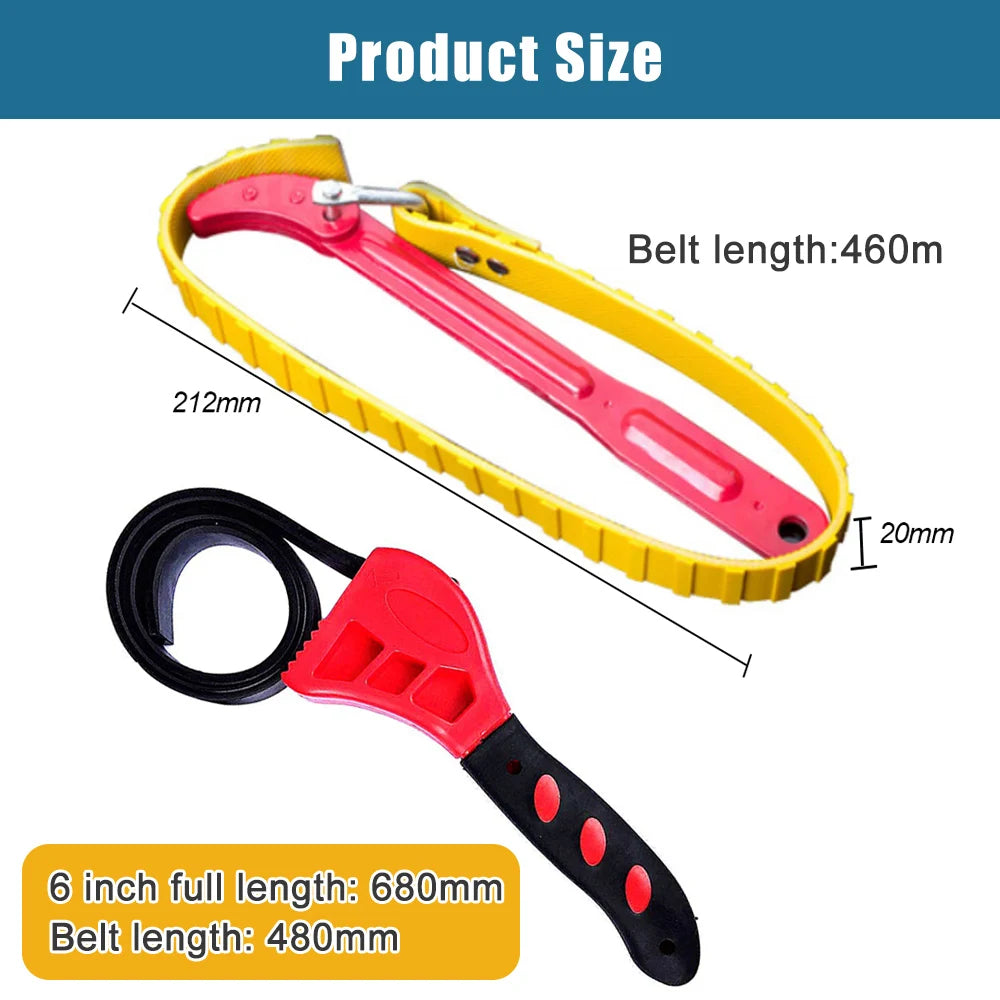 Adjustable Strap Belt Wrench