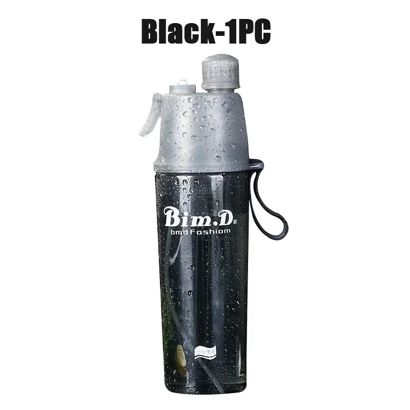 2 in 1 Portable Spray Water Bottle