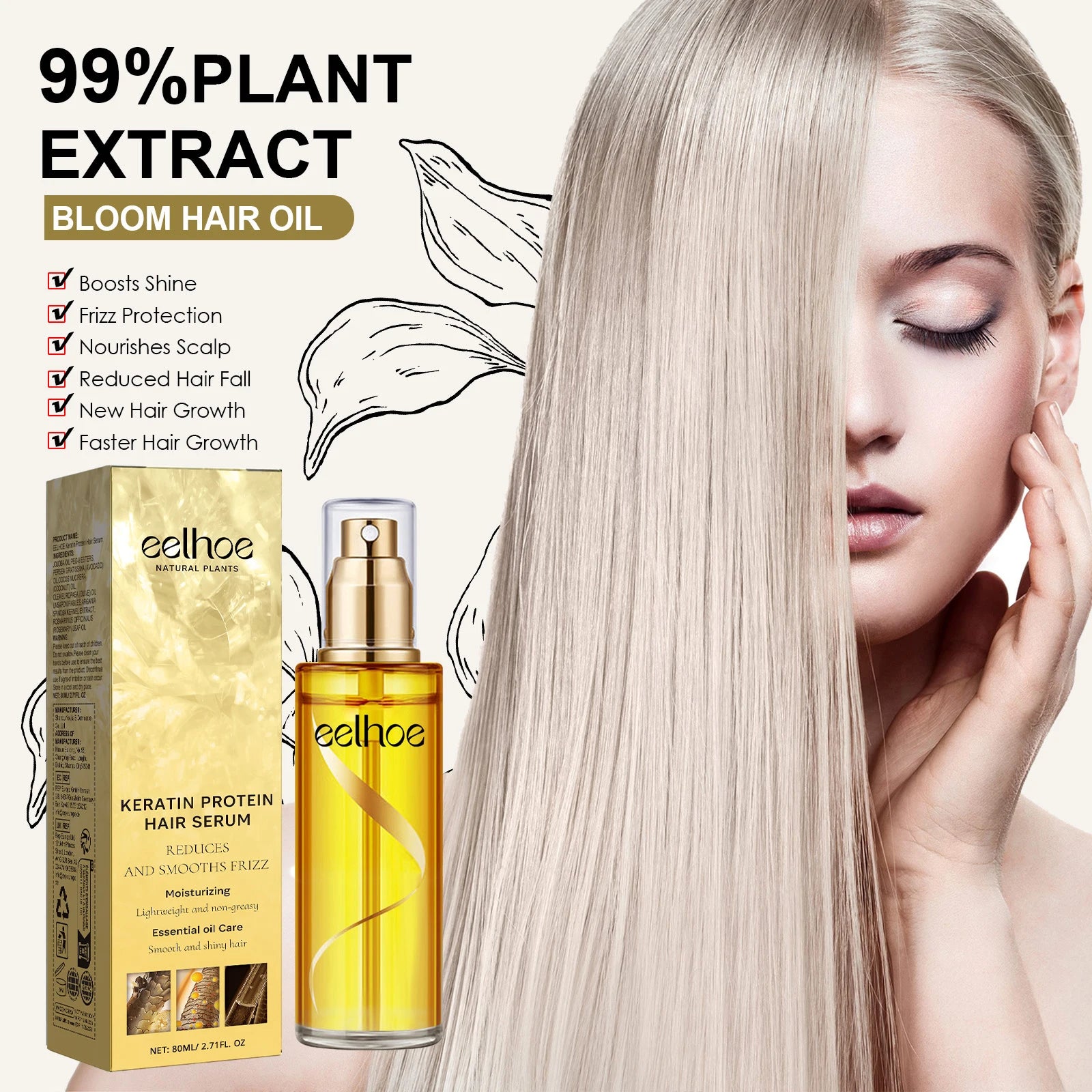 Keratin Hair Repair Spray