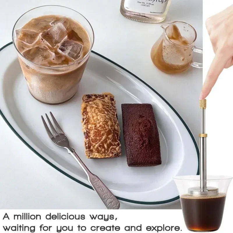 Stainless Steel Reusable Press Tea Infuser