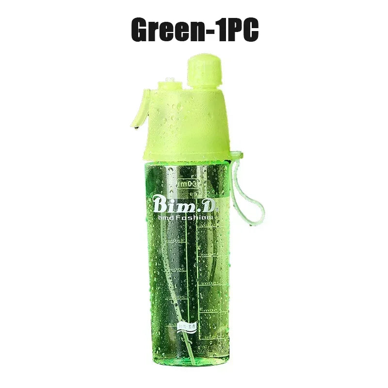 2 in 1 Portable Spray Water Bottle