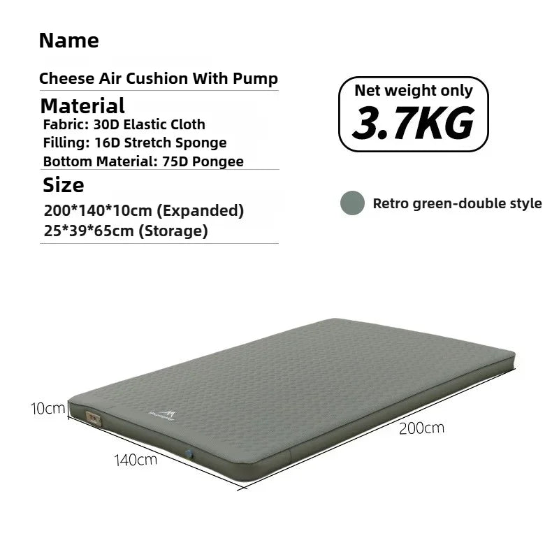 Compact Self-inflating Camping Bed