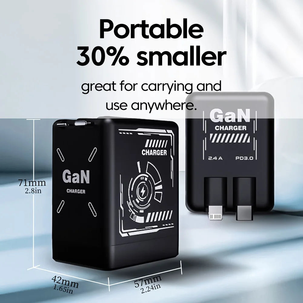 120W Fast Charging Retractable Charger