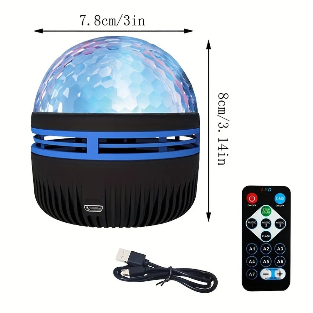 360° Rotating USB Galaxy Projector