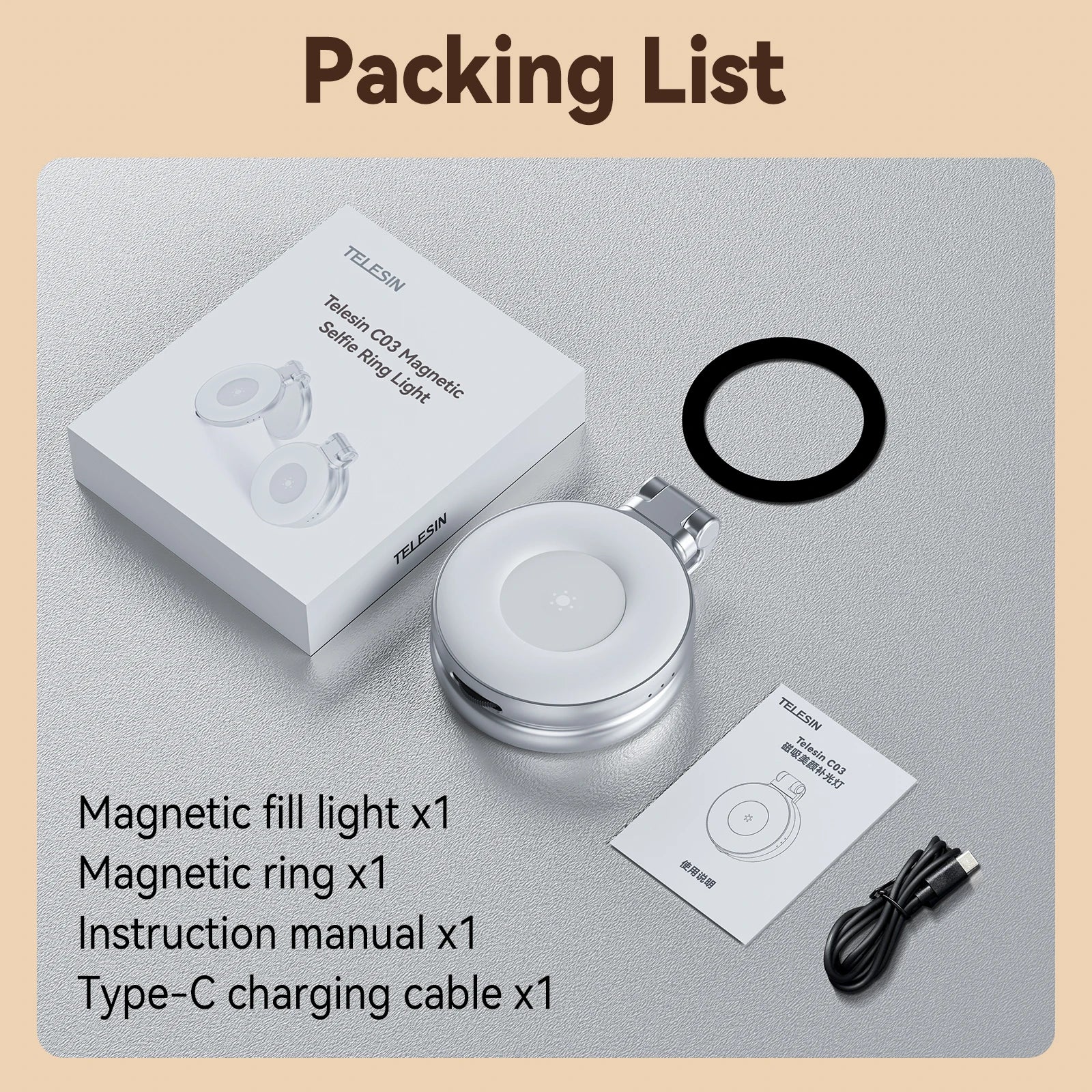 Magsafe Adjustable Selfie Fill Light