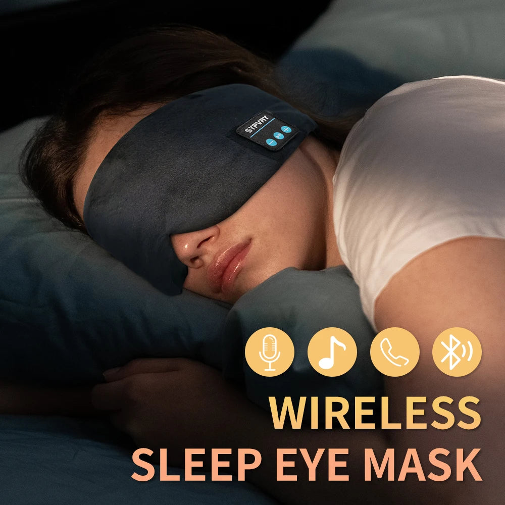 Eye Mask With Bluetooth Headphones