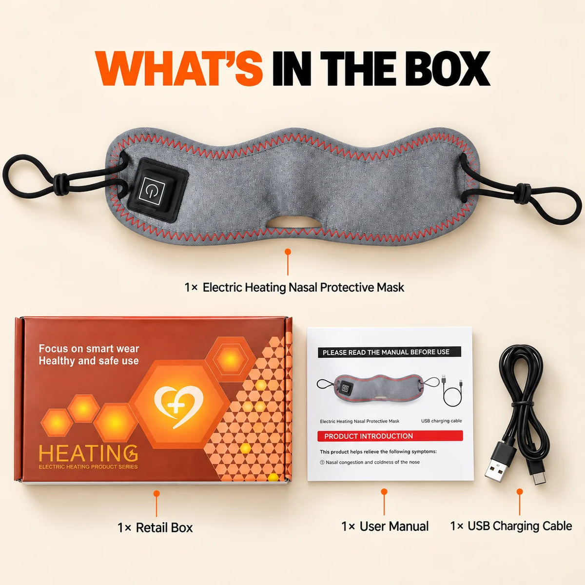 Wearable Red Light Nose Heating Pad