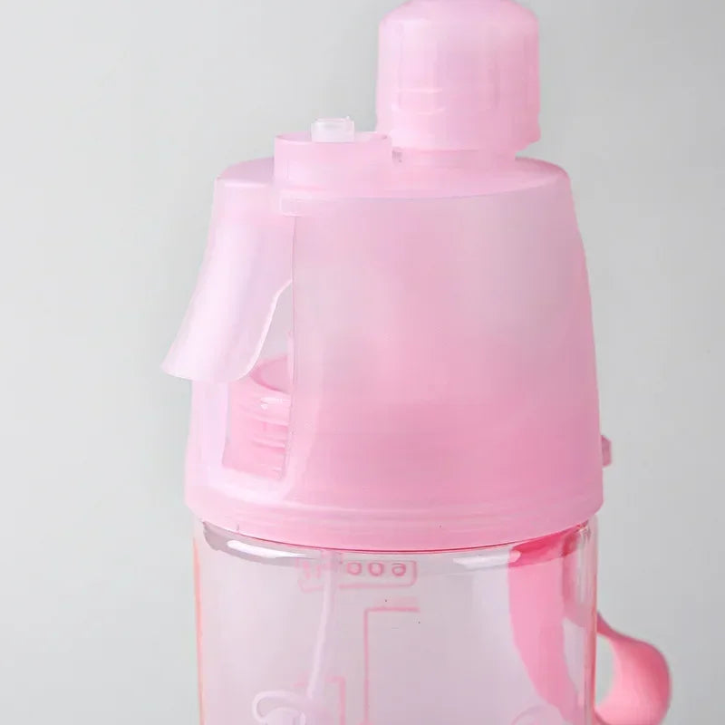 2 in 1 Portable Spray Water Bottle