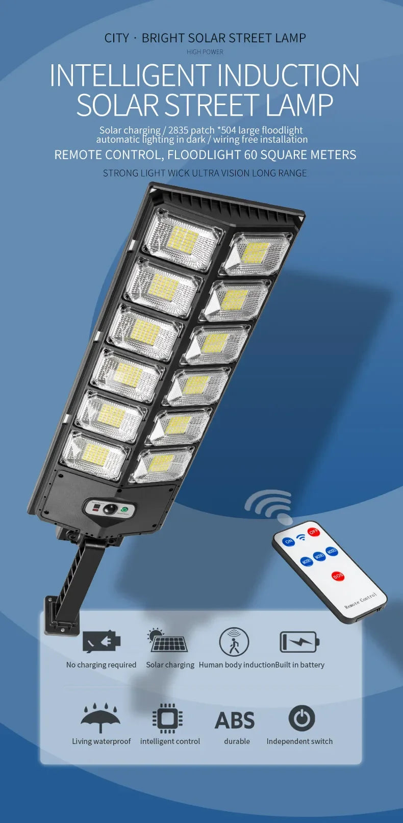 Solar Waterproof LED Street Light