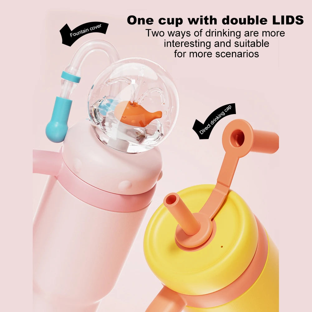 Whale Fountain Water Bottle