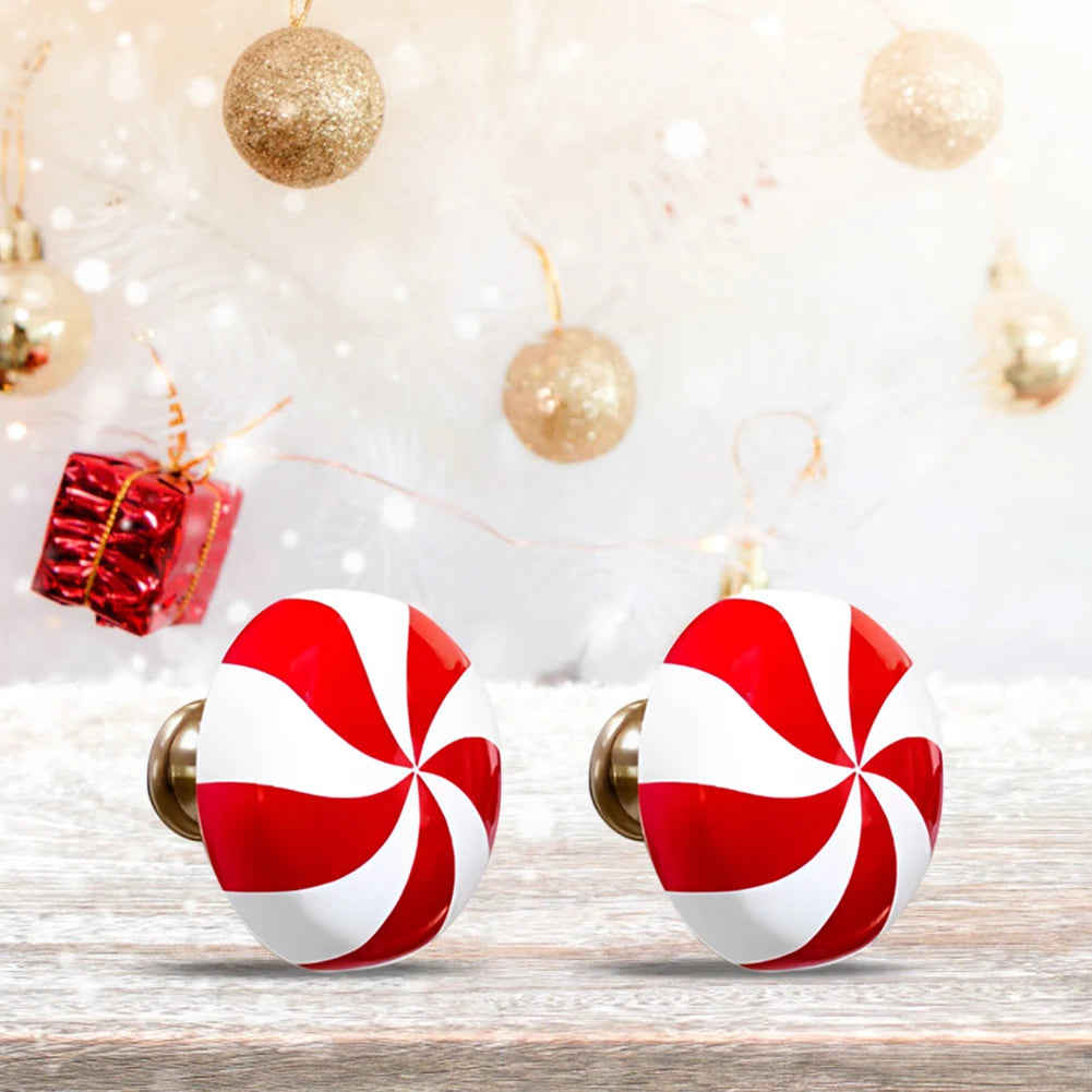 Christmas Candy Cane Knob Covers
